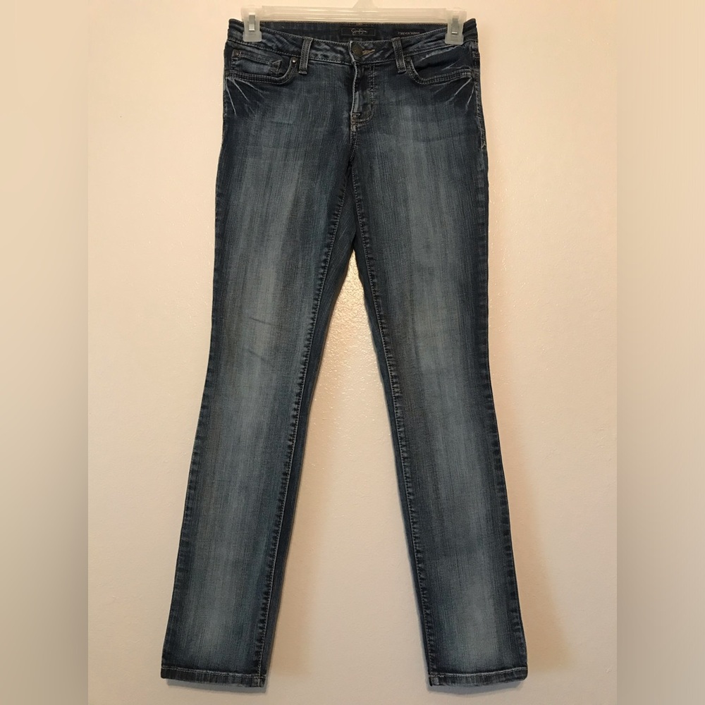 Jessica Simpson Womens Blue Jeans Forever Skinny Size 27